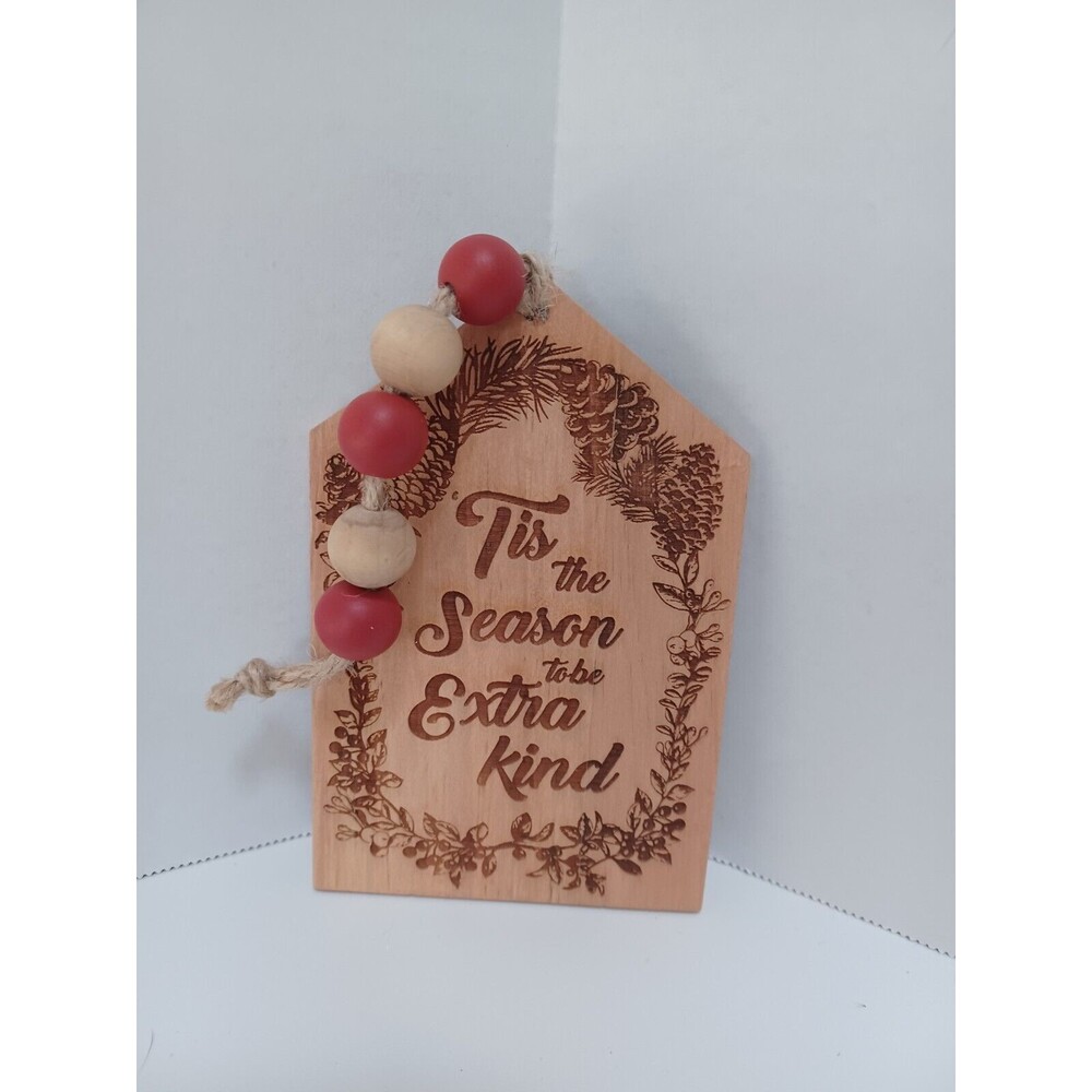 NEW Tis the Season to be Extra Kind wInter Cottage Wall Decor Christmas Noel‎
